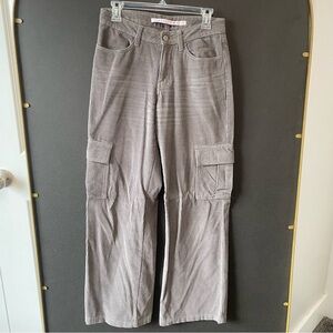 Tinseltown Gray/Purple Corduroy Cargo Pants Size 5